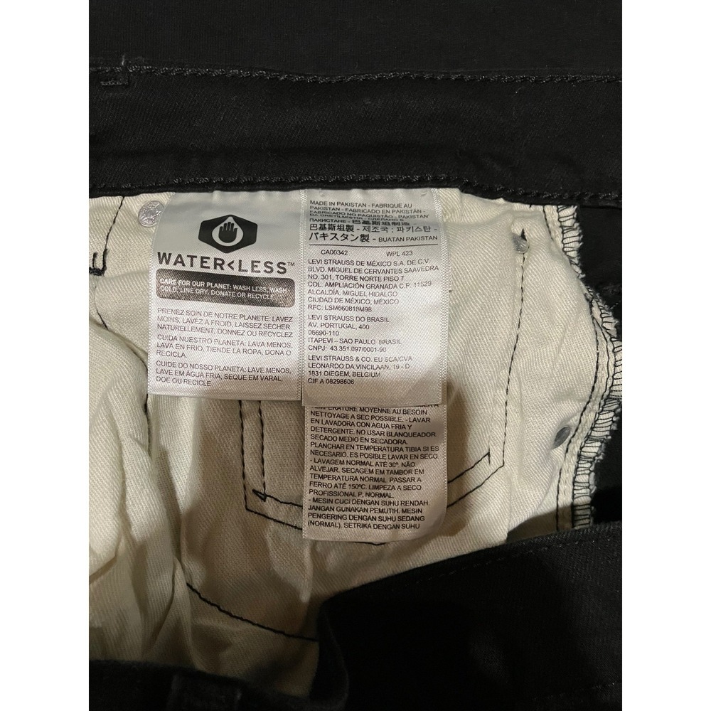 Levis 559 Denim Shorts Men 36 Black Jorts Grunge Street Gorpcore y2k Skater - Picture 9 of 14